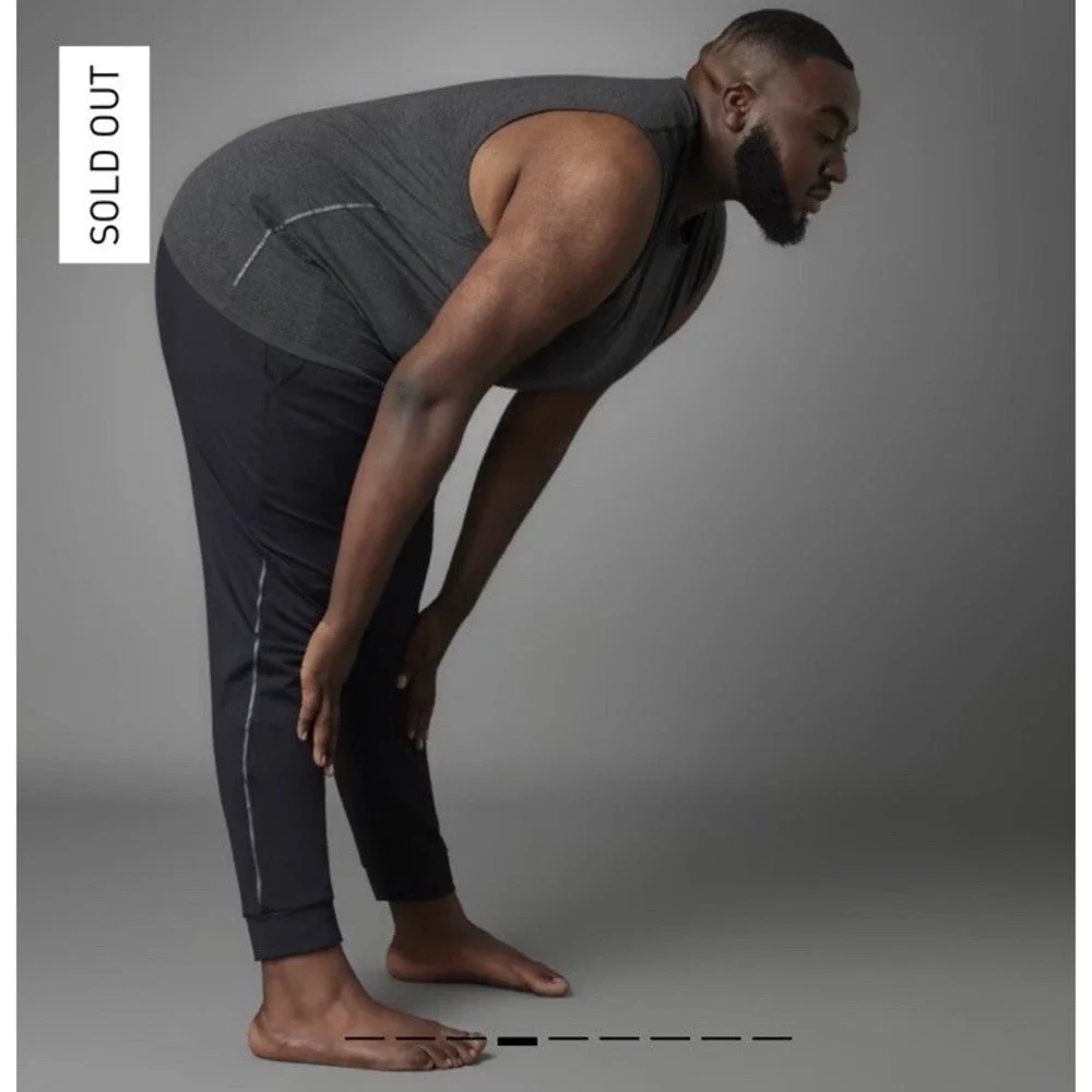 $70 NWT Adidas Aeroready Training Yoga Black Pants Men's Size Large Black HZ6319 - Picture 6 of 15
